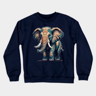 Pixel Elephant Crewneck Sweatshirt